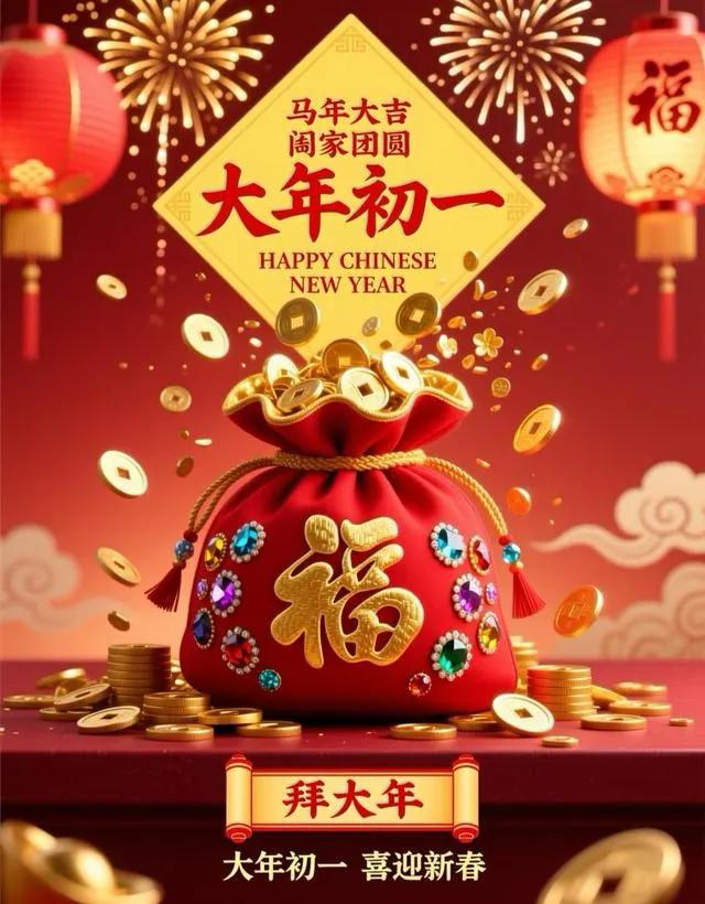 2026马年拜年图设计趋势_表情包下载2026_传统与现代科技感融合马年拜年话术创新